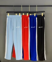 palm angels striped side zip retro campus mens womens lounge pants free shipping 10 colors available