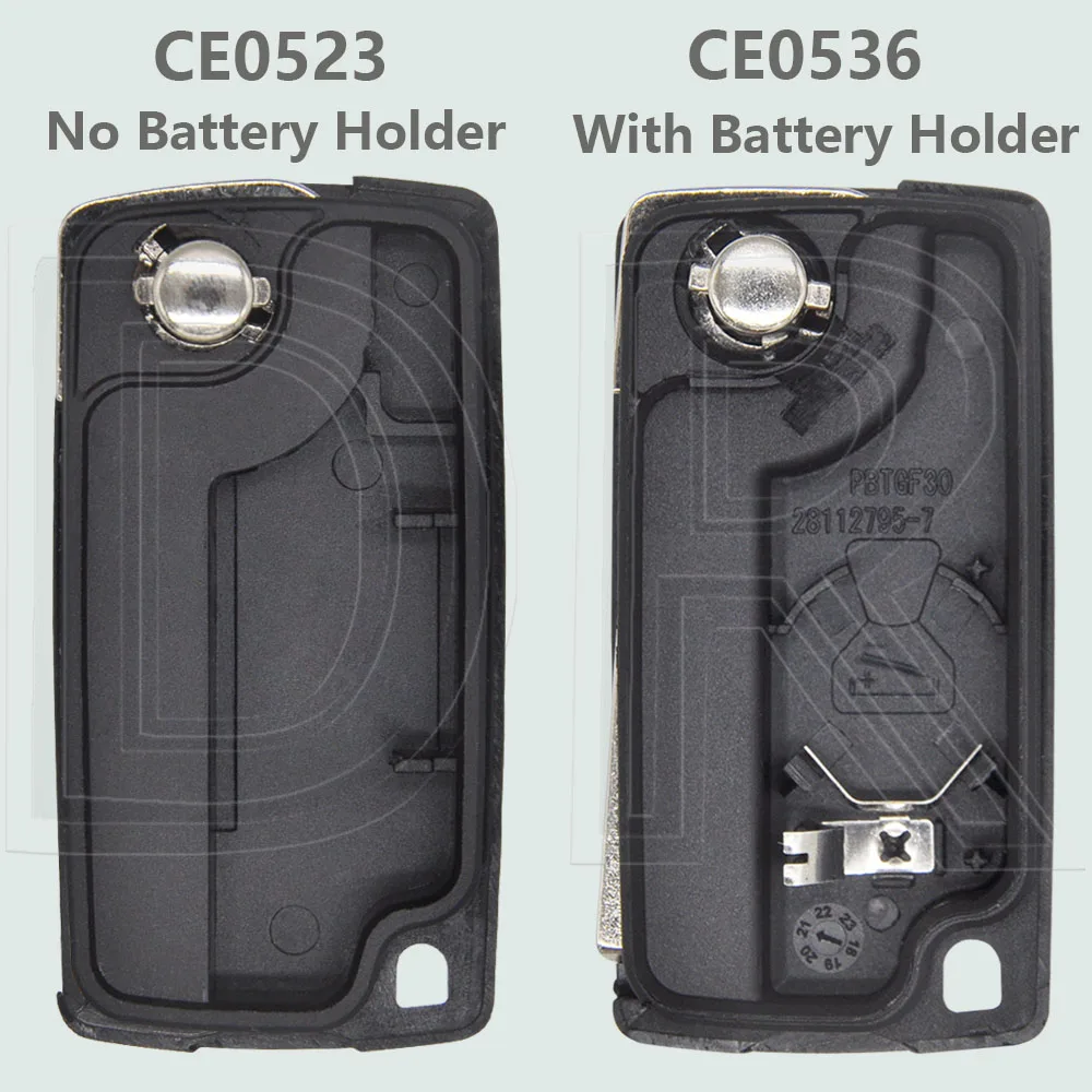 DR CE0523 ID46 PCF7941 CE0536 PCF7961 433ASK/FSK откидной автомобильный дистанционный ключ для Peugeot 207
