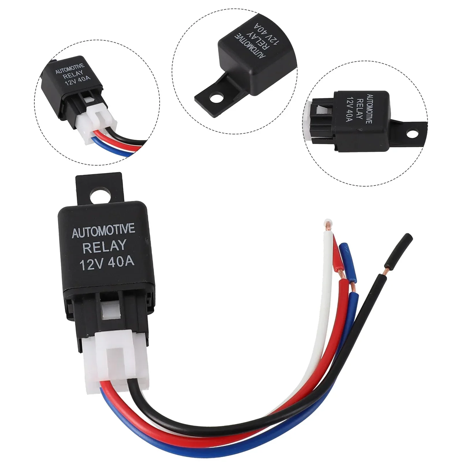 SPST кабель автомобильный Релейный автомобильное реле 12 В 1 шт. 4-контактный для