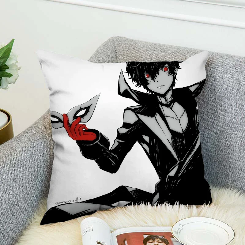 Laumango декоративный чехол для подушки Persona 5 насыщенный 45x45 вязаный