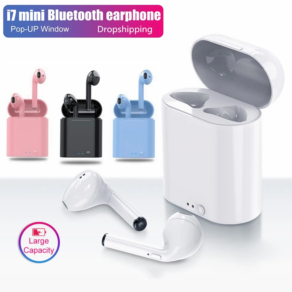 

I7s TWS Wireless Bluetooth Headsets Mini stereo noise-cancelling earplugs Bluetooth 5.0 Music earbuds For Xiaomi PK Pro5 Y50 Y30