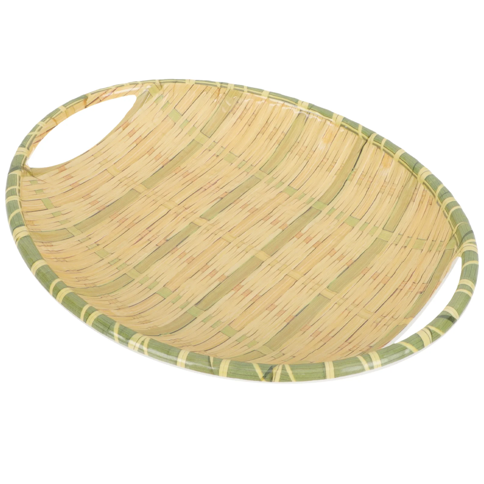 

Sauce Dishes Flatware Tray Seasoning Dishes Cutlery Tray Imitation Bamboo Ceramic Salad Bowl