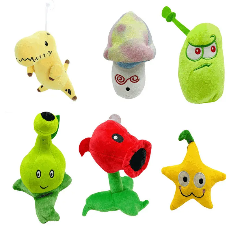 

Plants Vs Zombies Plush Toy Yellow Peach Bawang Banana Destruction Mushroom Birthday Gift Stuffed Plush Doll