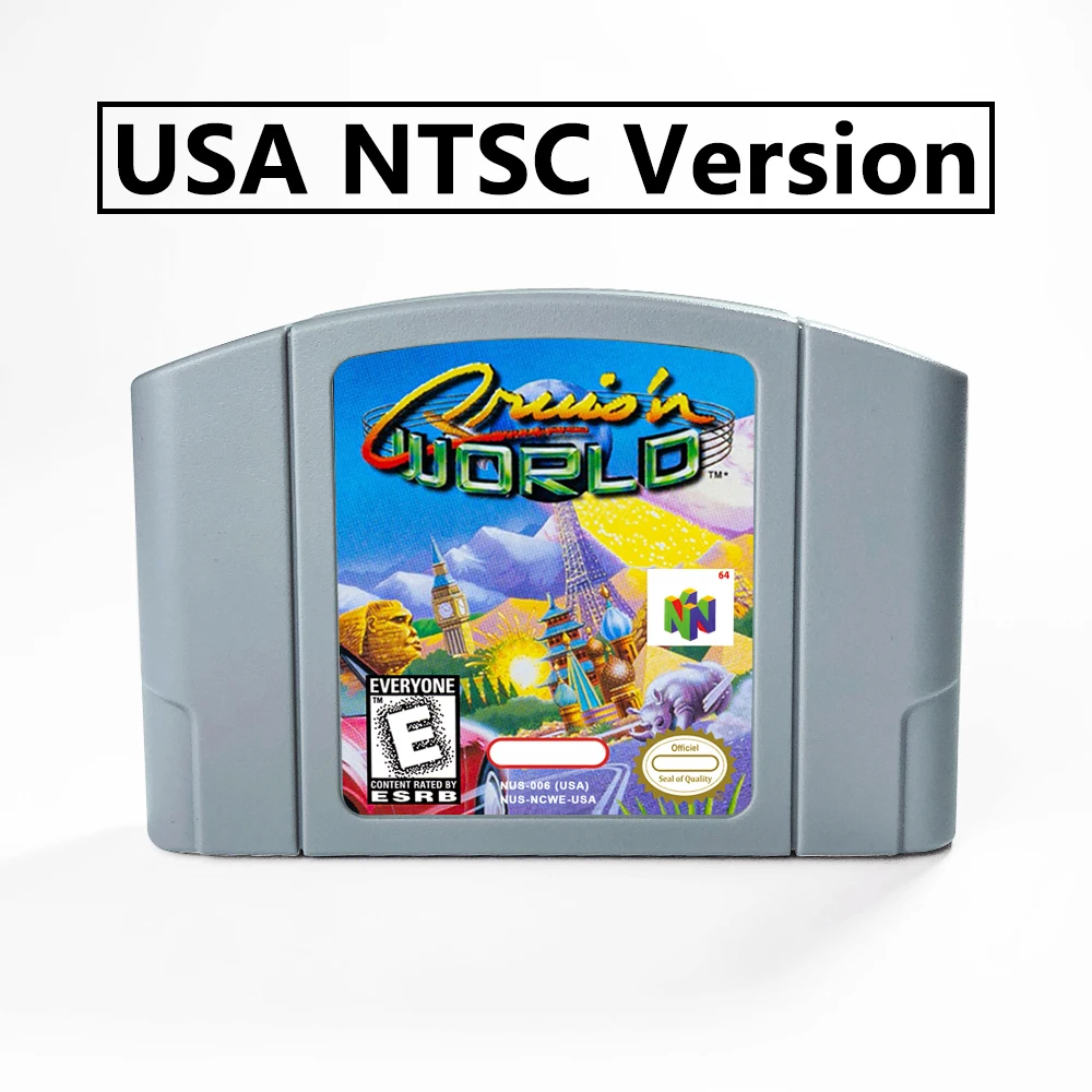 Игровой картридж Cruis'n World 64 Bit американская версия NTSC или EUR PAL для консолей N64 |