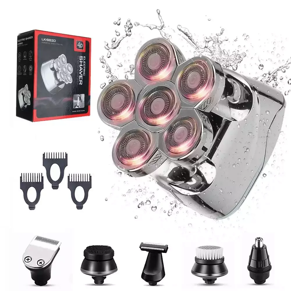 

Бритва NEW2023 Мужская аккумуляторная с 6 лезвиями и цифровым дисплеем