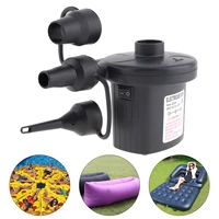 us 110v dc 12v portable replaceable dual purpose air pump electrical suction inflatable pump with 3 nozzle for car home