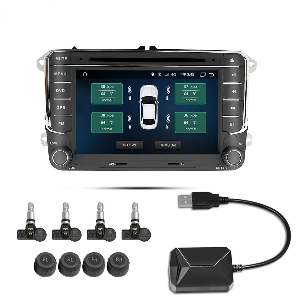 

RYWER Sistema di Monitoraggio Della Pressione Dei Pneumatici TPMS per Android Car DVD Navi USB Sensori Pneumatici Sistema