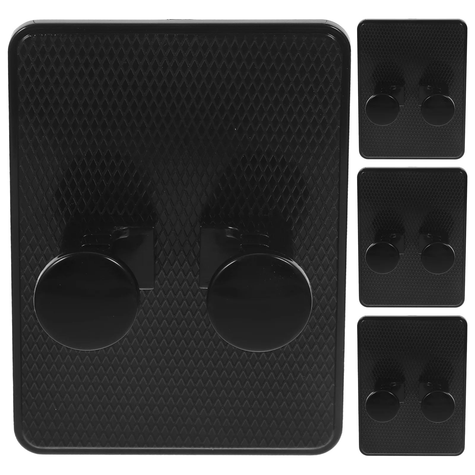 

4 Pcs Hair Shaver Stand Shaving Brush Display Holder Abs Shower Hooks Man Home