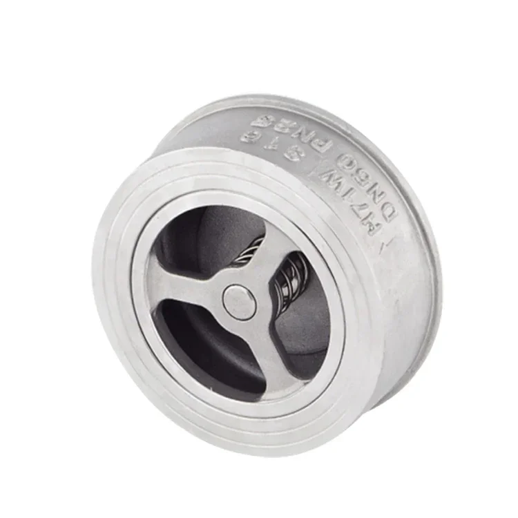 Обратный клапан из нержавеющей стали с двойной пластиной 100 PN16 CF8M 316