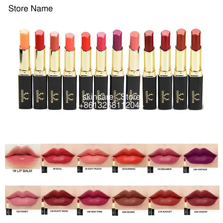 

(12 In 1/Set ) Velvet Matte Lipstick Set Smooth Jelly Lipsticks Long Lasting Nutritious Lip Balm Lips Moisturizer