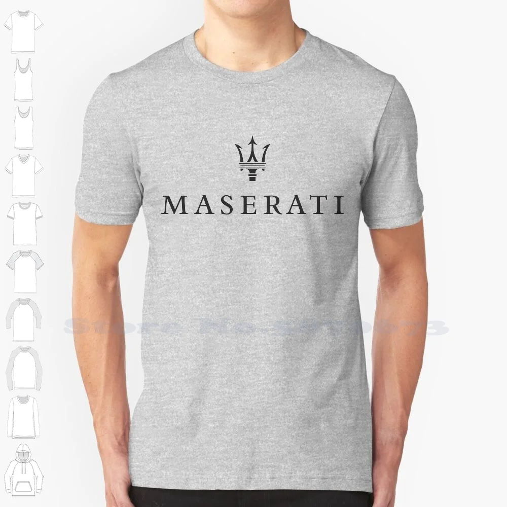 

Maserati logo Brand Logo High-quality T Shirts 2023 Fashion T-shirt New Graphic Tee