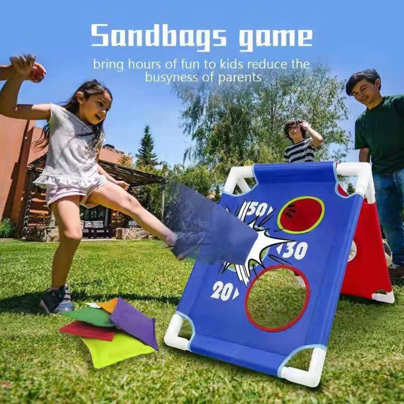 

Sandbag Training Throwing Cartoon Throwing Fun Game Toy Parent-child Outdoor Interactive Kids Team Training Toy 22pcs/set