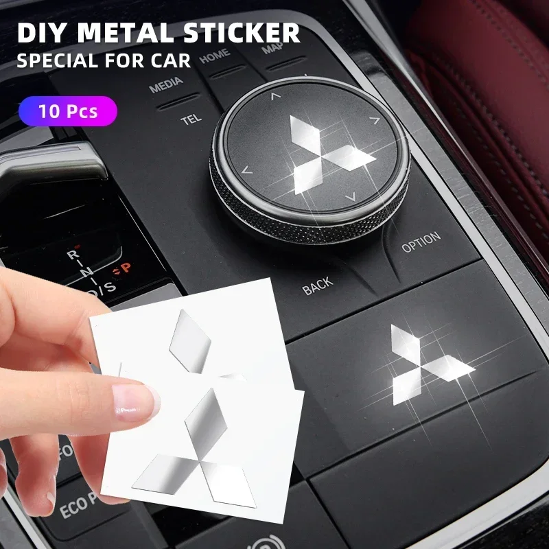 10 шт. 3D металлические наклейки для украшения интерьера автомобиля значки
