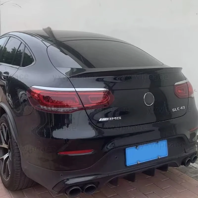 Для Mercedes-Benz GLC Coupe C253 GLC260 300 2016-2021 AMG АБС-пластик Неокрашенный цветной задний