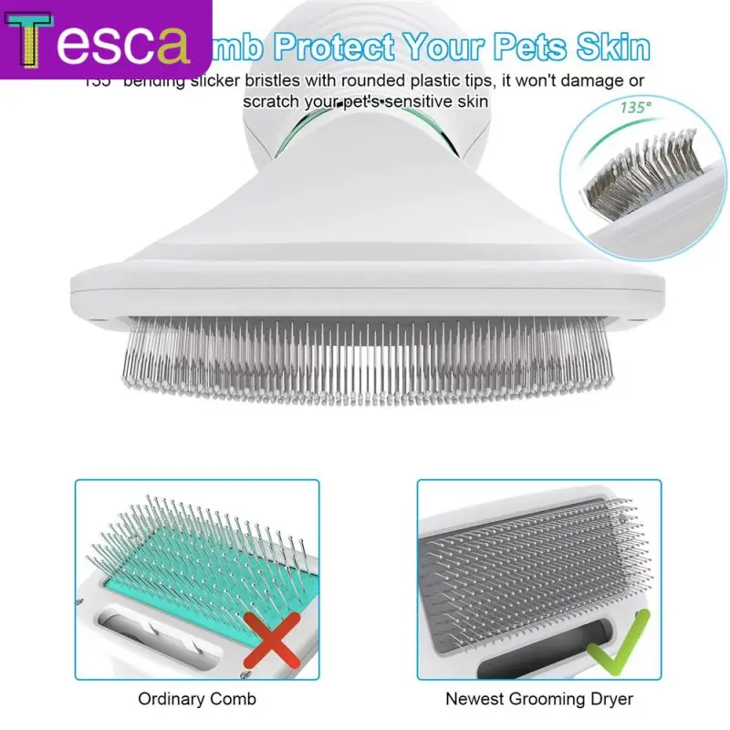 

2-In-1 Portable Dog Dryer Dog Hair Dryer And Blowing Comb Brush Pet Grooming Cleaning Cat Hair Comb Dog Fur Blower Low Noise