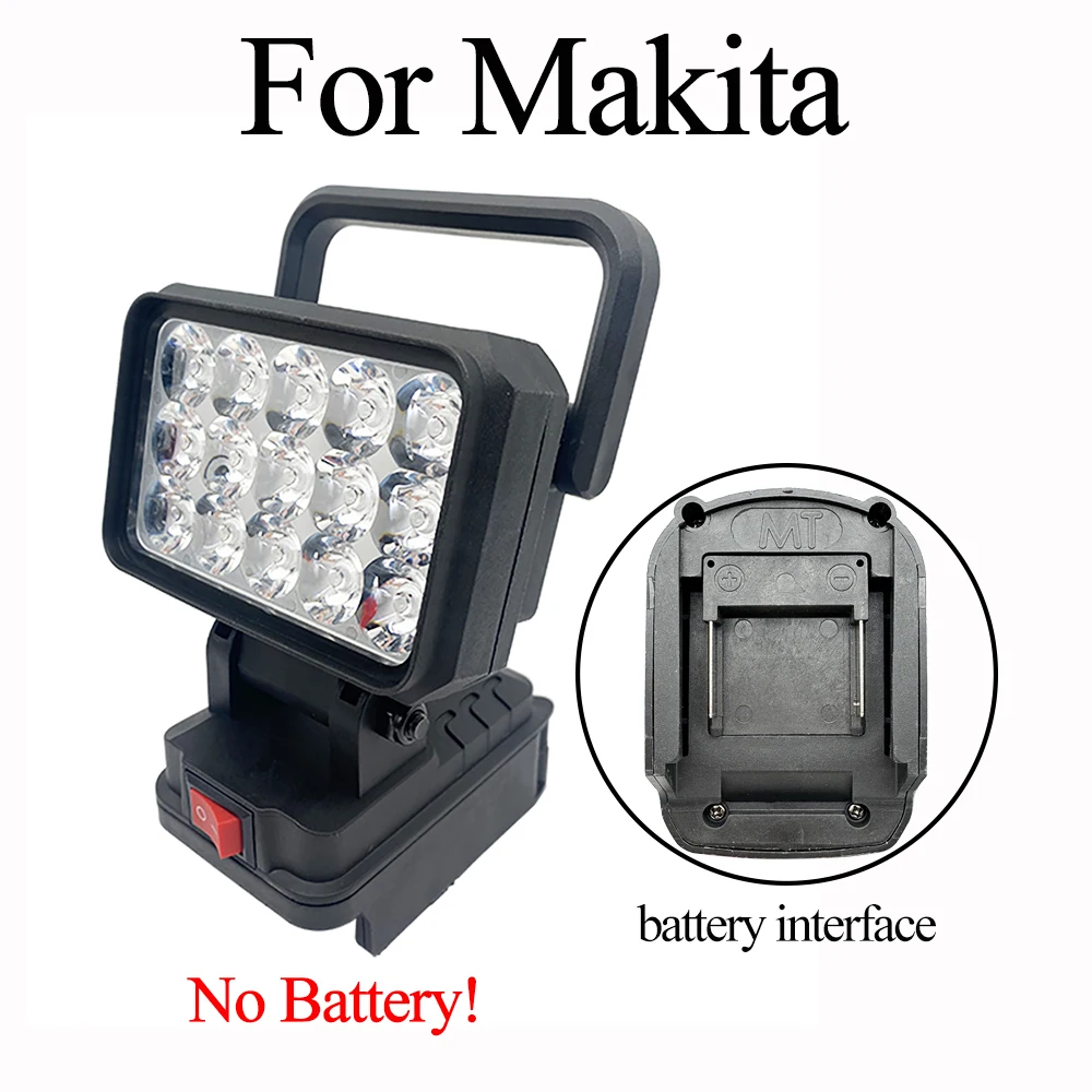 

Портативный LED фонарь Dawupine для аккумулятора 18В