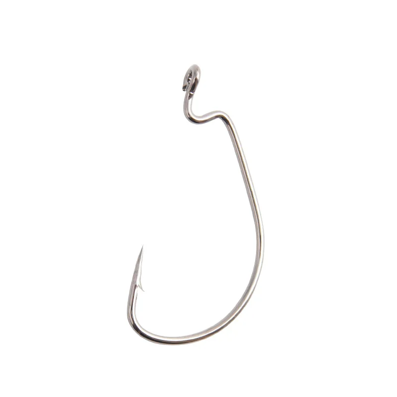 

10PCS Sea Fishing Hook High Carbon Steel Wide Belly Crank Hook With Barb Soft Bait Hook Single Hook Fishing Configuration