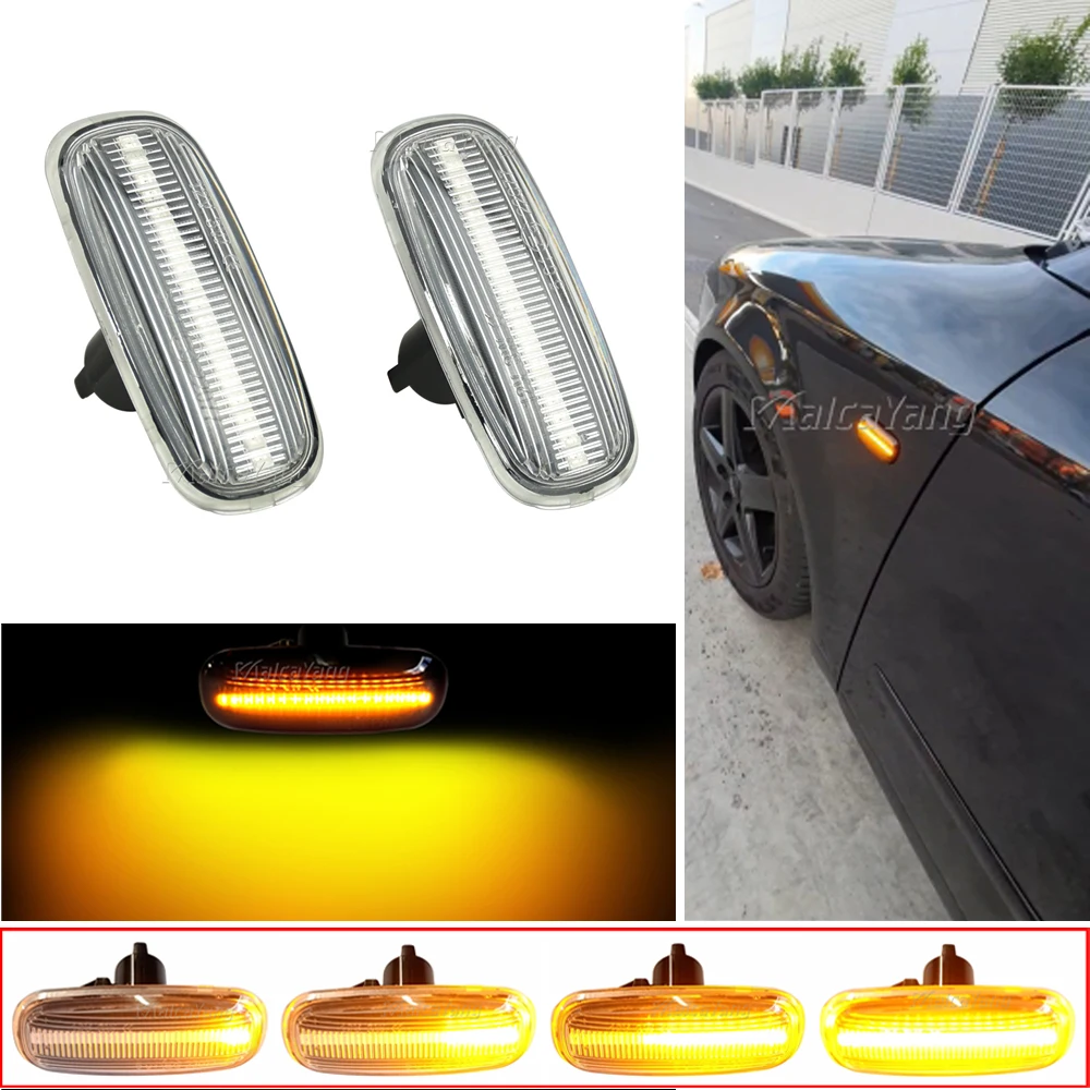 

For Audi A3 S3 8L 2000-2003 A8 D2 1999-2002 TT 8N 2000-2006 LED Dynamic Side Marker Turn Signal Light Sequential Lamp