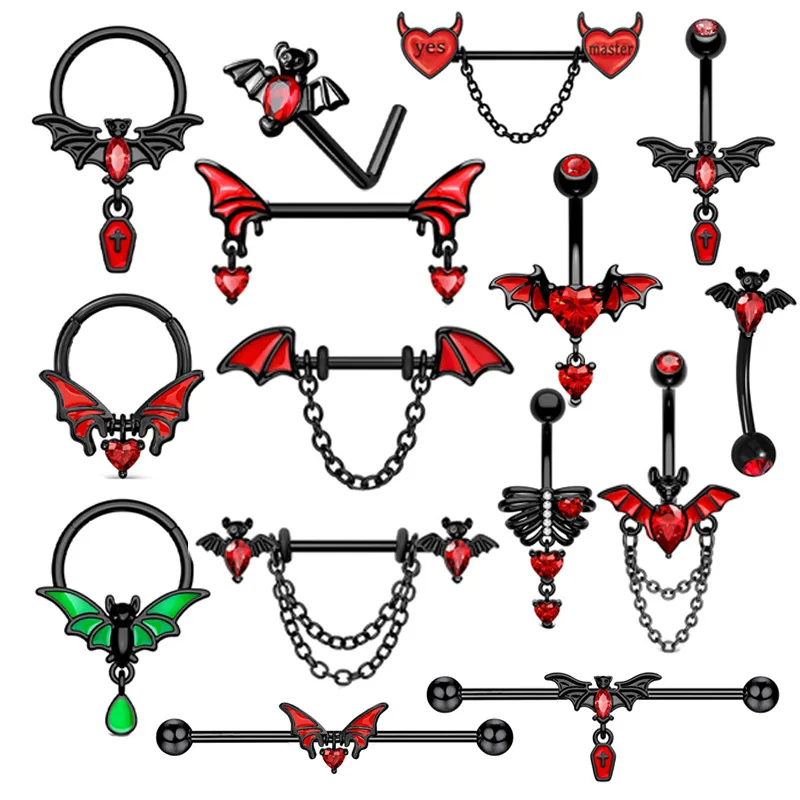 Серьги-гвоздики из нержавеющей стали для пирсинга носа