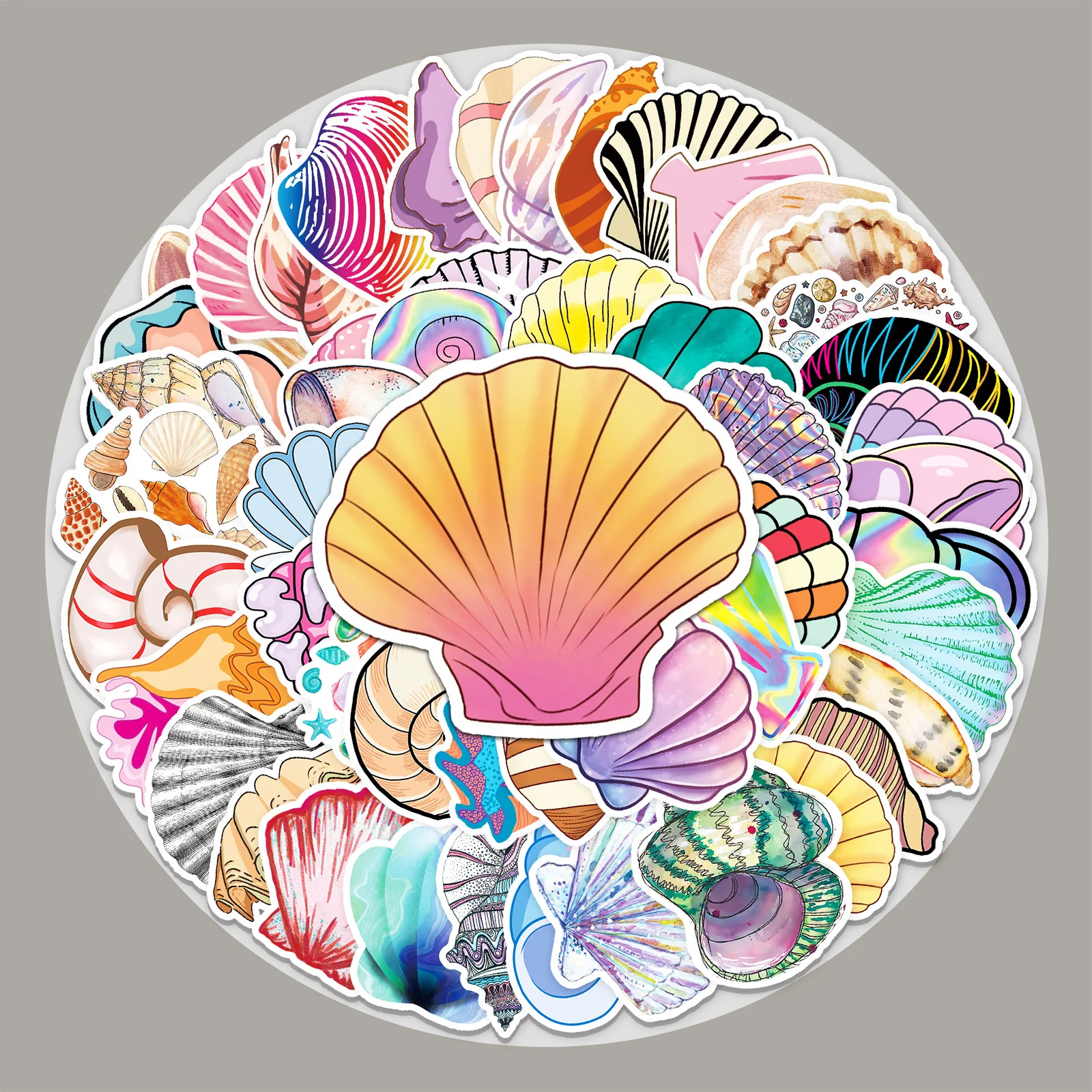

50 Shell Graffiti Stickers Kids Stickers DIY Skateboard Luggage Stickers Waterproof Moto Scrapbooking DIY Lable Kawaii Deco