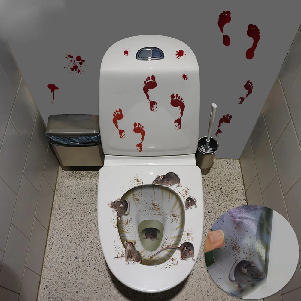 

Toilet Sticker Glow in The Dark Wall Sticker Wall Decals Toilet Bathroom DIY Home Decoration