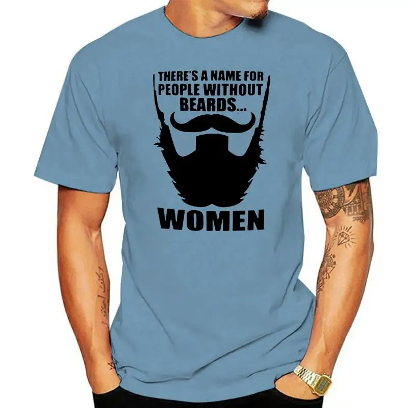 

Camiseta sin barba para hombre, camiseta gris con frase divertida en inglés