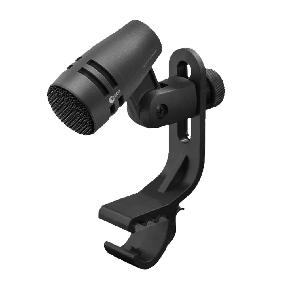 

E604 tom snare drum microphone Evolution Series cardioid instrument mic with clip arm mount holder