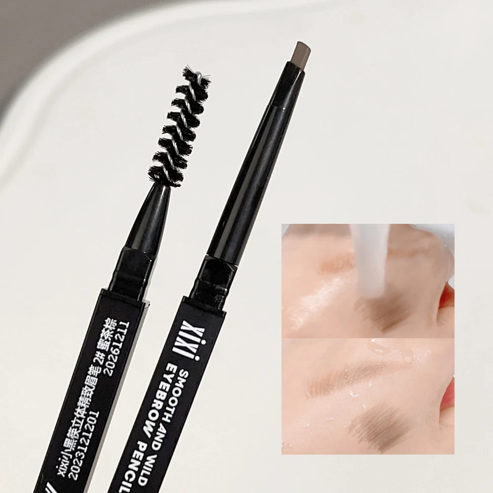 Стойкий карандаш для бровей Двойные головки Водостойкий без пятен