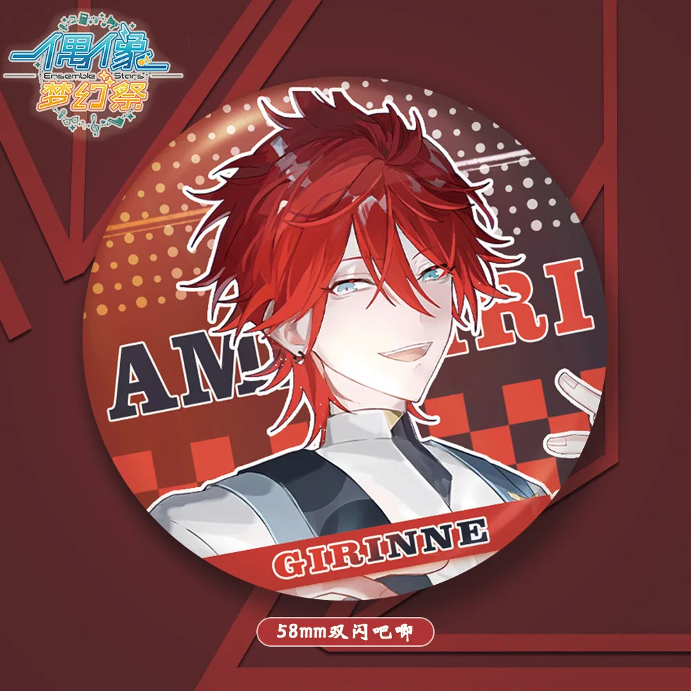 Металлический значок с аниме фигурками SHIRATORI AIRA Oukawa Kohaku