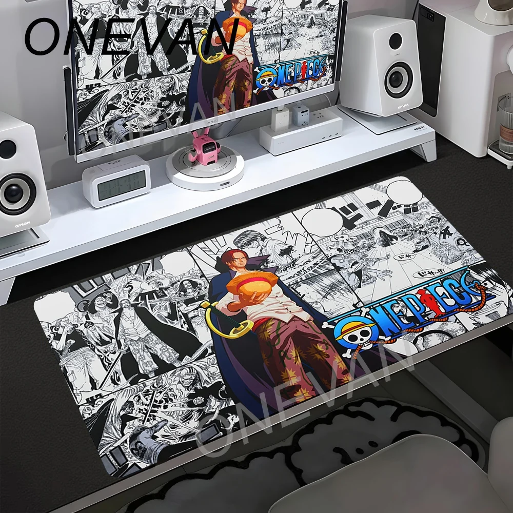 Фото Игровой коврик для мыши HD Print XXL One Piece, офисный коврик, противоскользящий резиновый коврик для геймеров, аксессуары для ПК, большой размер, коврик для мыши. №2