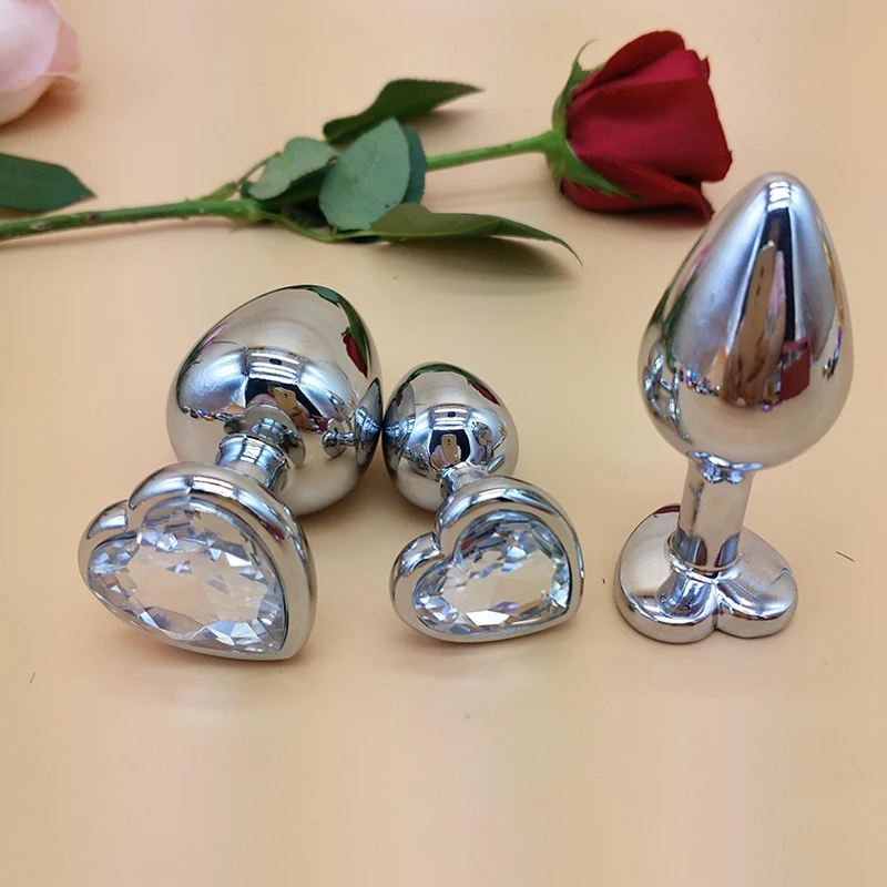 Без вибратора металлический кристалл анальная пробка мужской массажер простаты