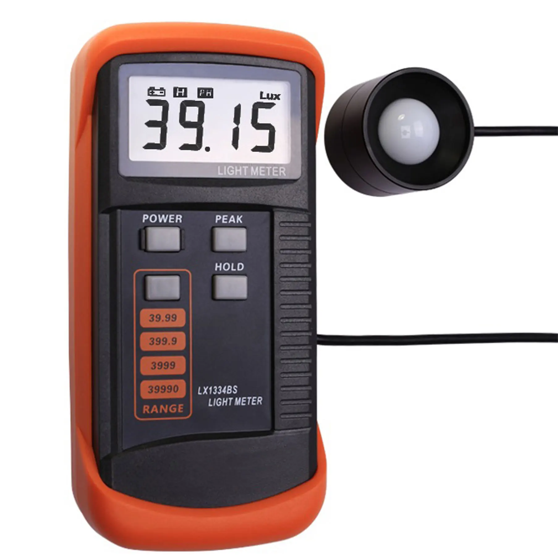 

Light Meter accuracy Digital Lux Meter LX1334BS Dark and low light measurement possible 39.99, 399.9, 3999, 39990 Illuminometer