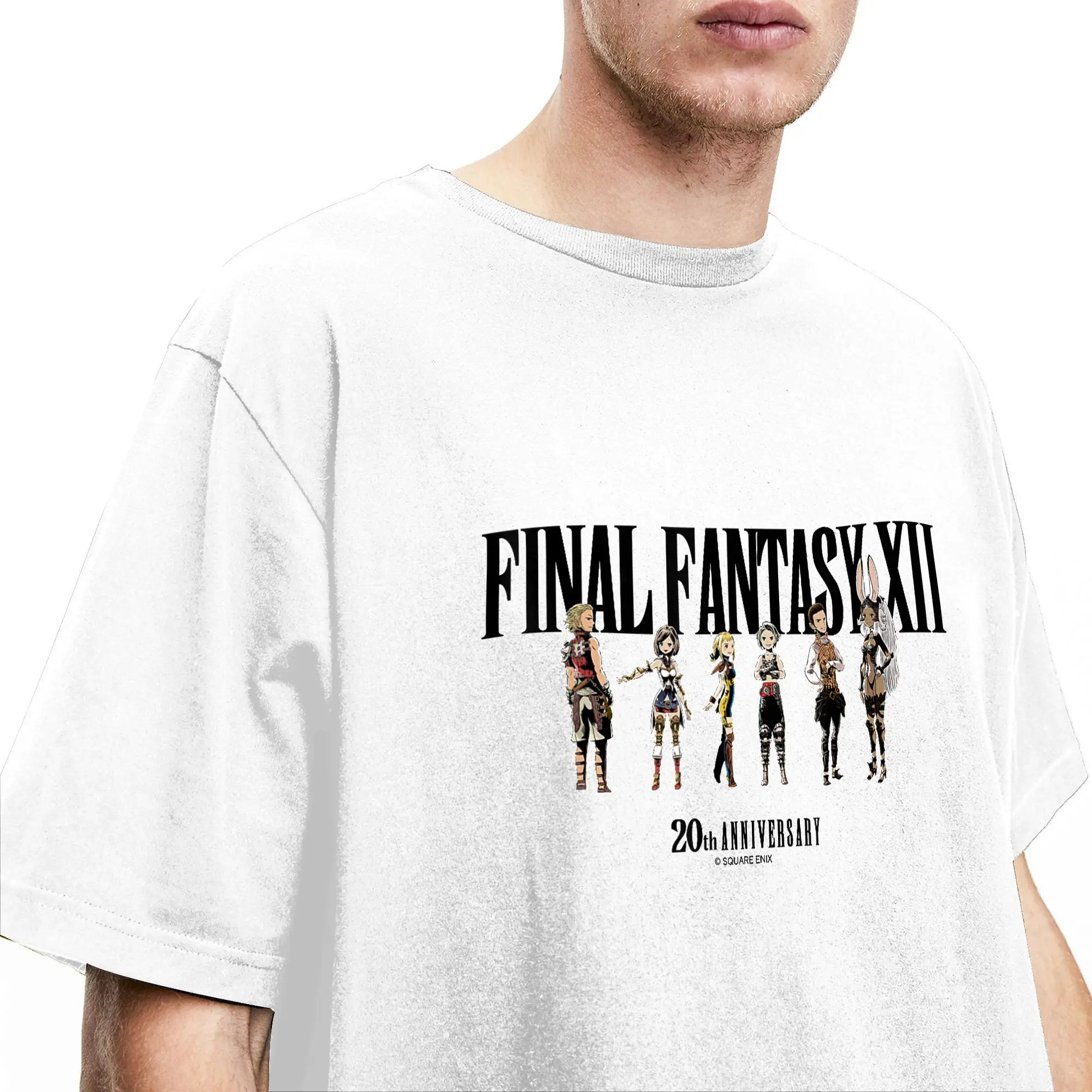 Фото Футболка Final Fantasy Anniversary Collection FFXII Special Art, летние хлопковые футболки, мужские стильные повседневные футболки, винтажные футболки №3