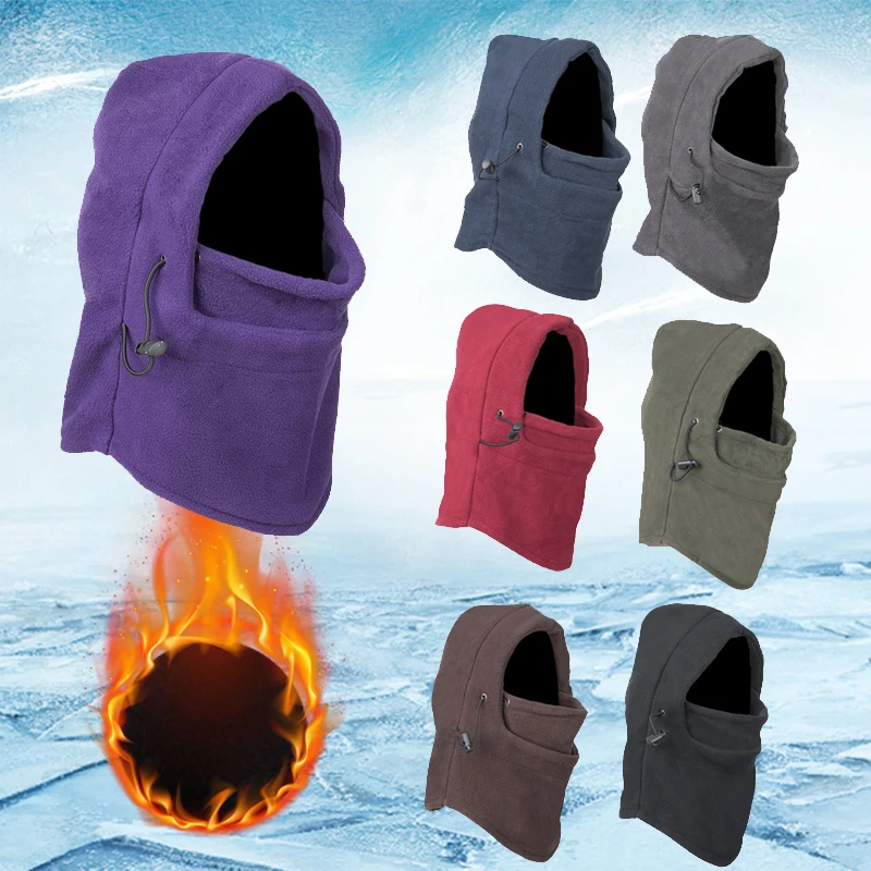  Winter Warm Beanies Hats for Men Skull Bandana Neck Warmer Balaclava Face Warmming Wargame Cap Unisex Bonnets Bucket Hat Hot 
