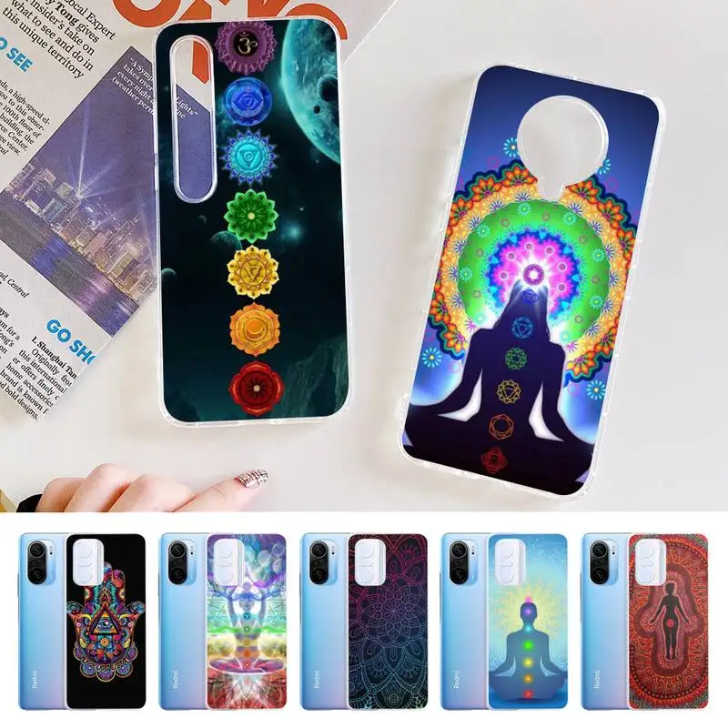 

MaiYaCa Mandala Chakra Yoga Phone Case for Samsung S21 A10 for Redmi Note 7 9 for Huawei P30Pro Honor 8X 10i cover