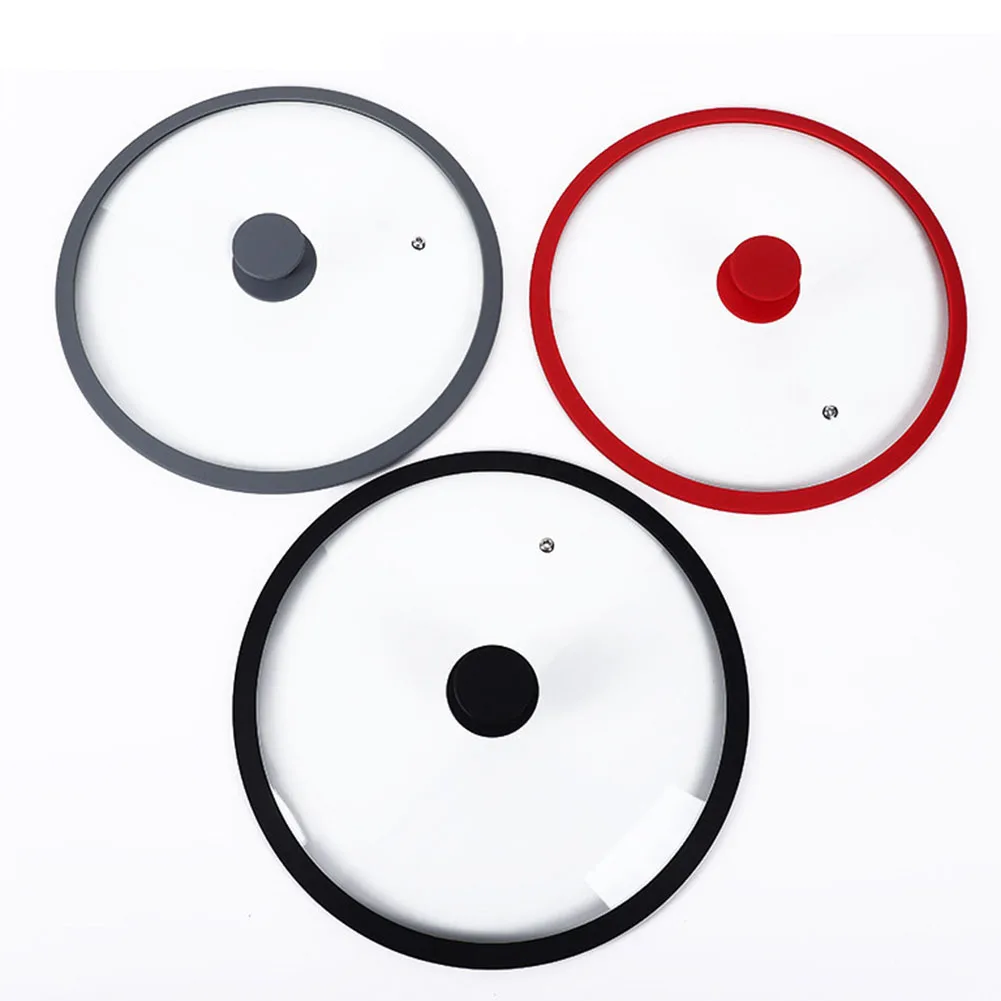 

10pcs Pot Cover Inch Tempered Glass Lid Replacement Silicone Lid Pots Universal Cooker Kitchen Stainless Steel Cookware