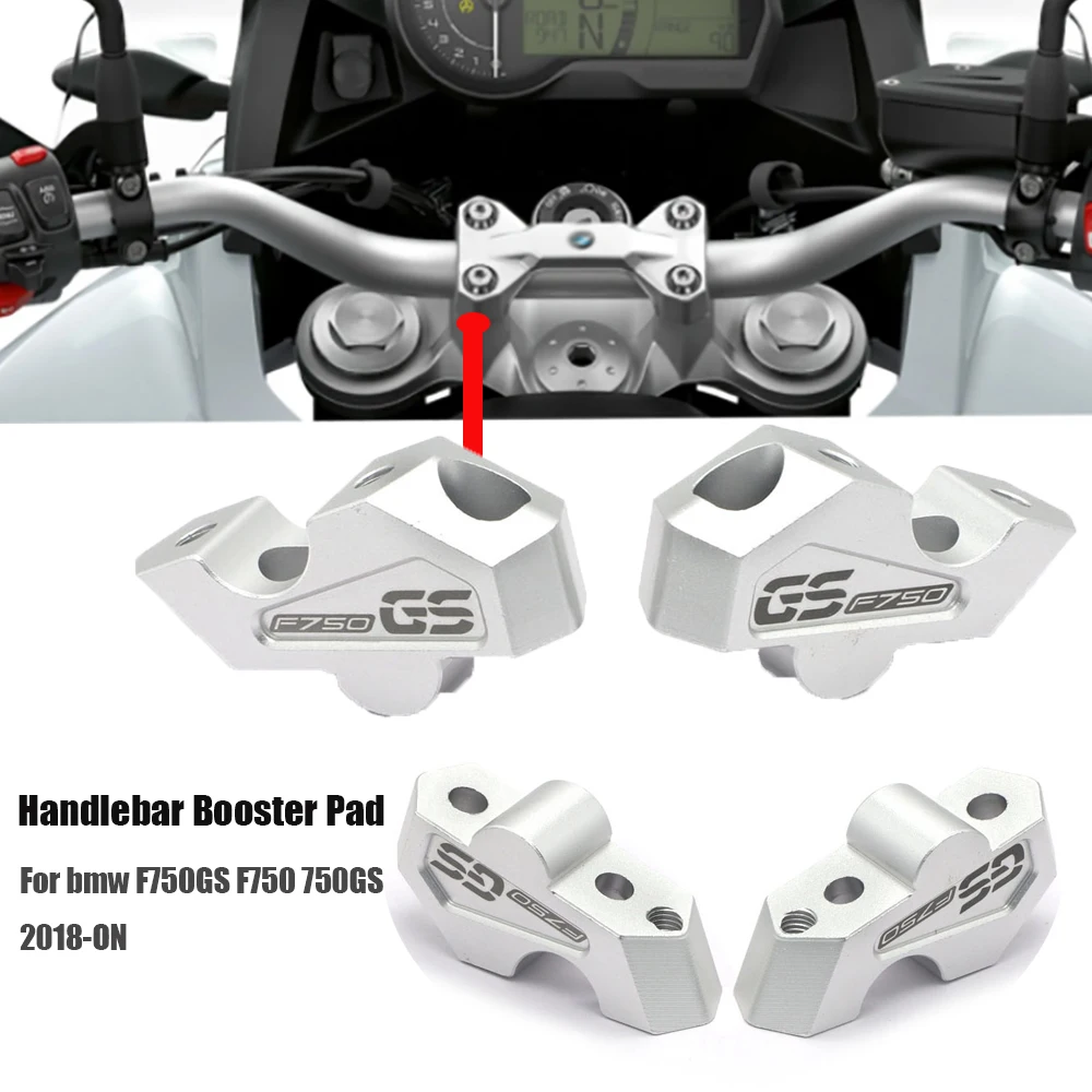 

Silver Handlebar Risers Height Up Adapters For Bmw F750GS F750 750GS 2018-ON For 22MM