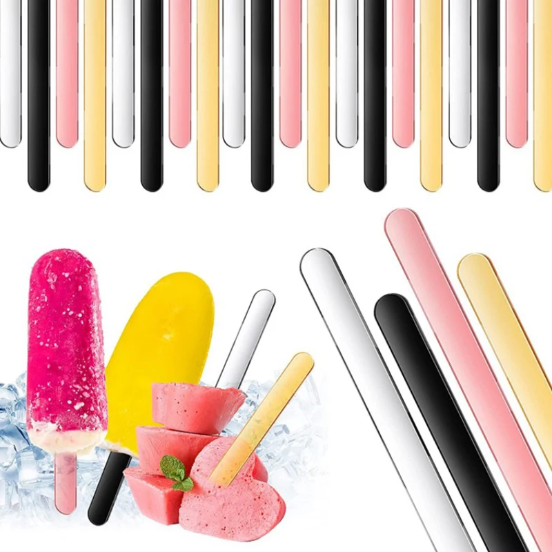 

10 шт., акриловые палочки для мороженого