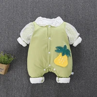 baby jumpsuit autumn and winter jumpsuit long sleeved romper 0 1 year old male and female baby outing jumpsuit