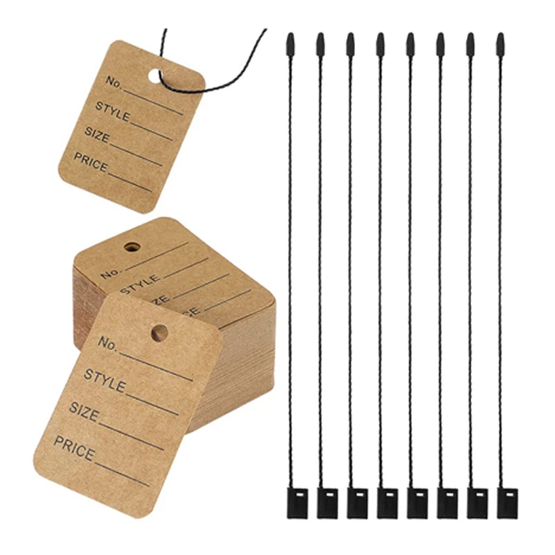 

LBER 2000 Pieces Price Tags And Hang Tag String, Clothing Tags For Clothing Marking Tags Unstrung Tags Store Tags