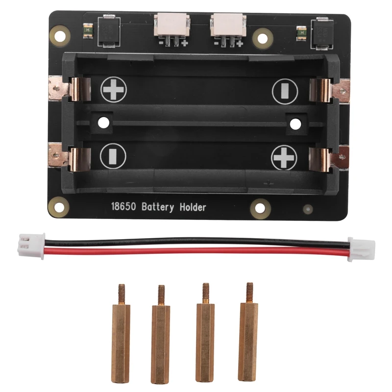

X728-A2 Stackable 18650 2-Cell Battery Holder (Without Batteries) For Raspberry Pi X728 UPS