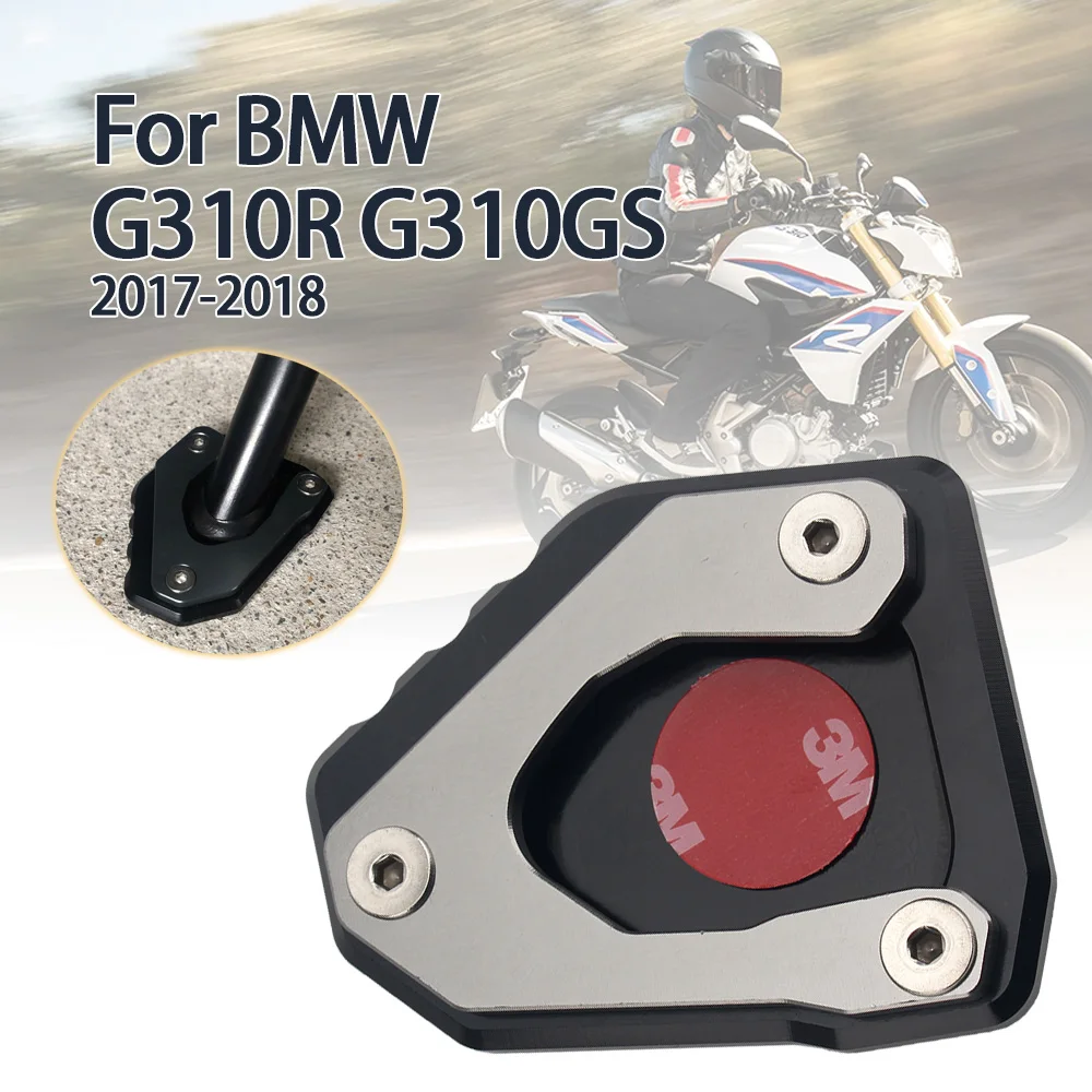 

Motorcycle Kickstand Extension Plate Foot Side Stand Enlarge Pad For BMW G310R G310 R 2017 2018 2019