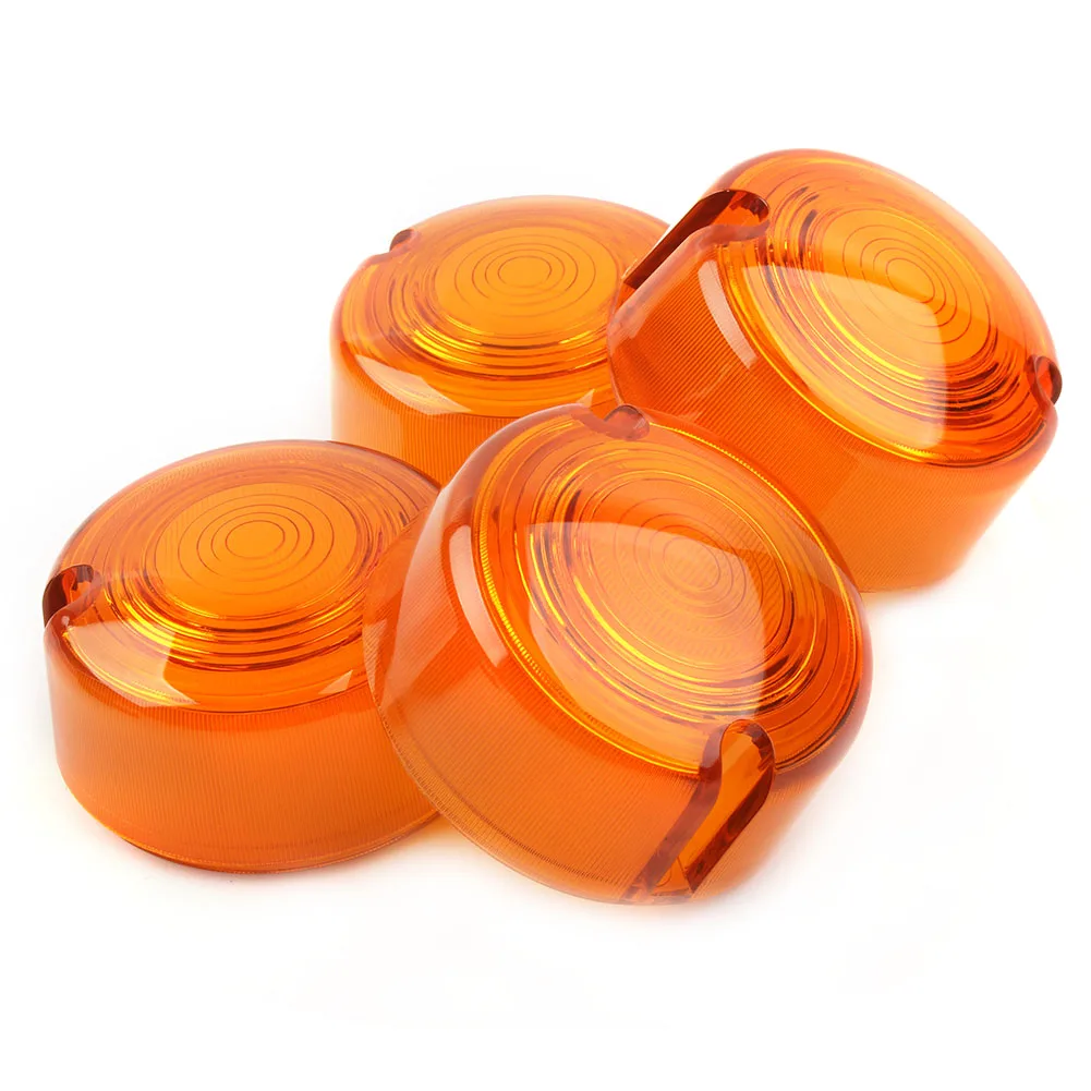 

4 шт. накладки на линзы указателей поворота (передние и задние) из АБС-пластика, корпуса фонарей 68457-86 для Harley Dyna FXD FXR Sportster XL