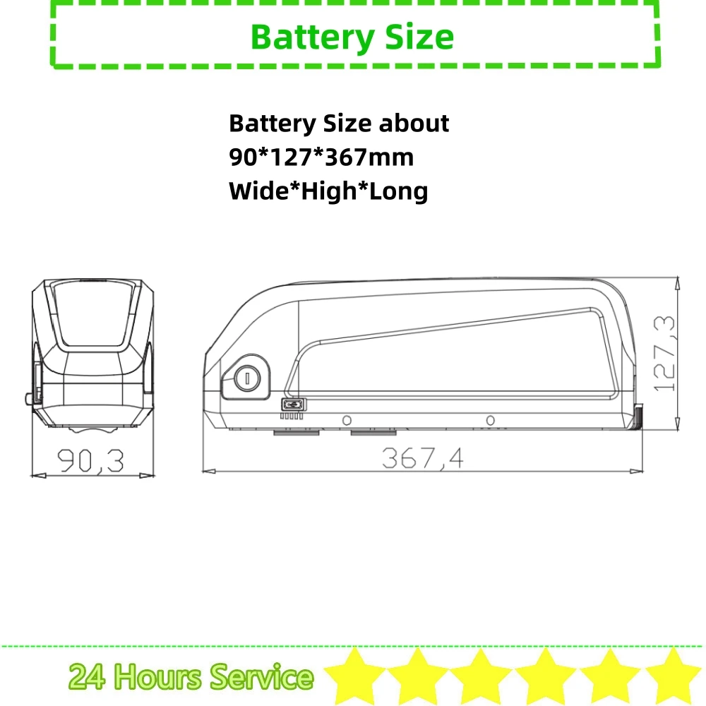 Аккумуляторная батарея для электровелосипеда Hailong Max G80 60V 15Ah 17 5 ah 72V 10.4Ah 14Ah 1000W 1200W