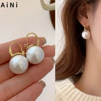 fashion and elegant earrings french retro only beautiful round bead earrings 2021 trendy earrings jewelry for women