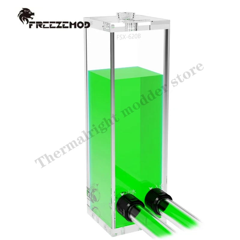 Акриловый квадратный резервуар для воды FREEZEMOD длиной 80-360 мм прозрачный основной