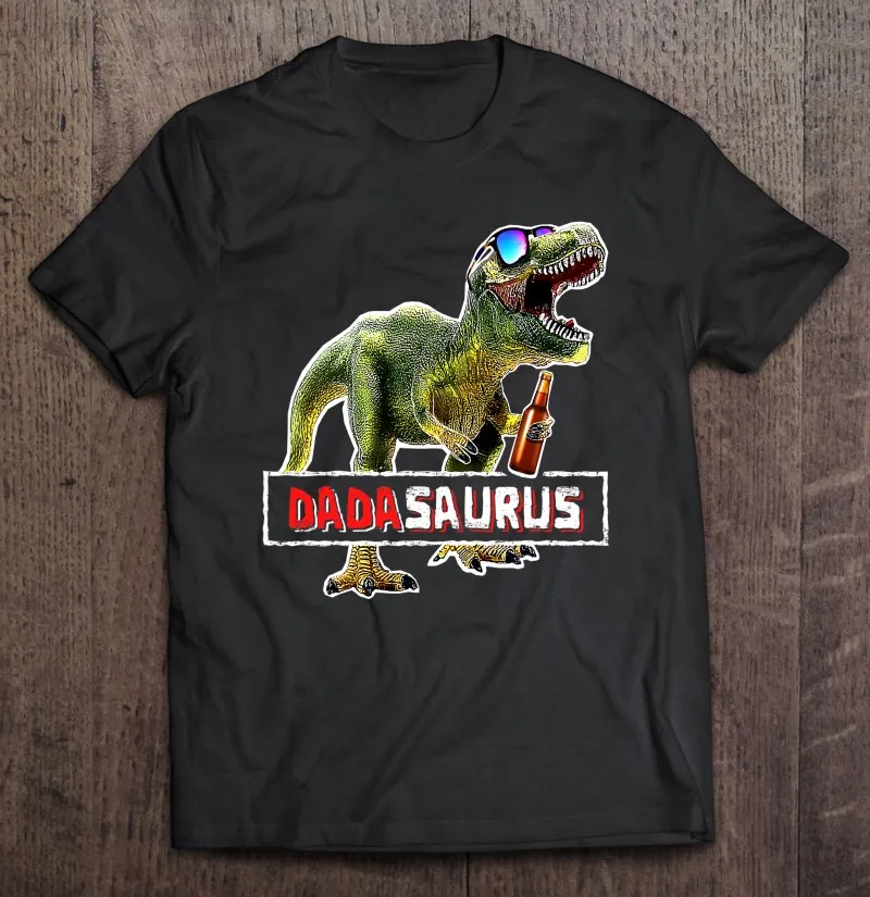 

Мужские ЗАБАВНЫЕ РЕТРО футболки Dadasaurus с надписью на День отца, подарки, мужские футболки с надписью T Rex Dad, одежда в стиле хип-хоп, топы в стил...