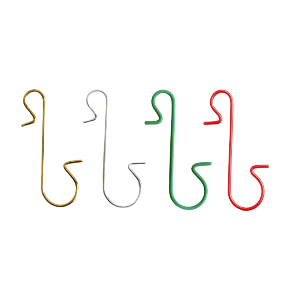 48/100 шт. крючки для рождественских украшений металлические держатели подвесок в