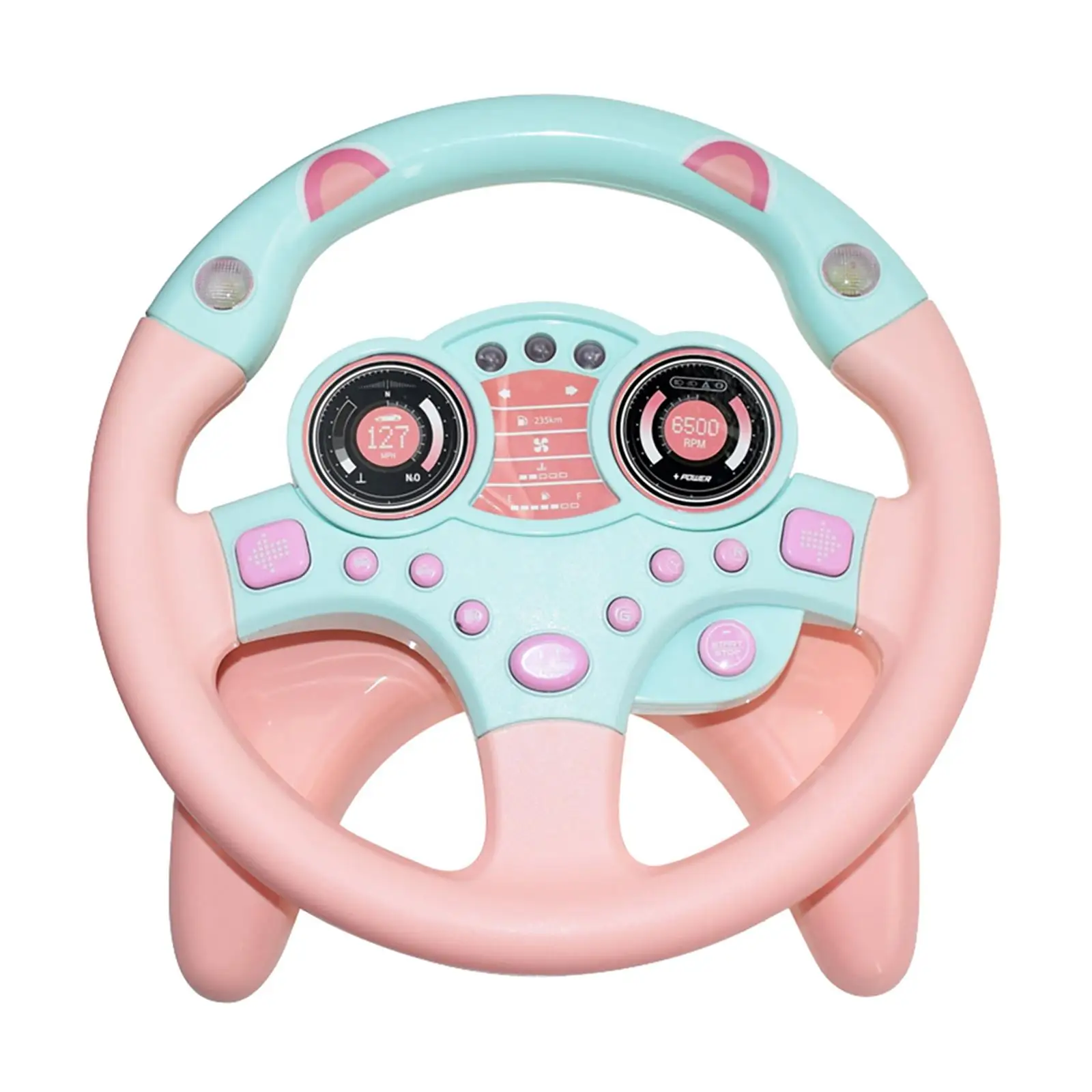 

SIMULATES COPILOT STEERING WHEEL THE PERFECT PLAYMATE FOR YOUR BABY KIDS
