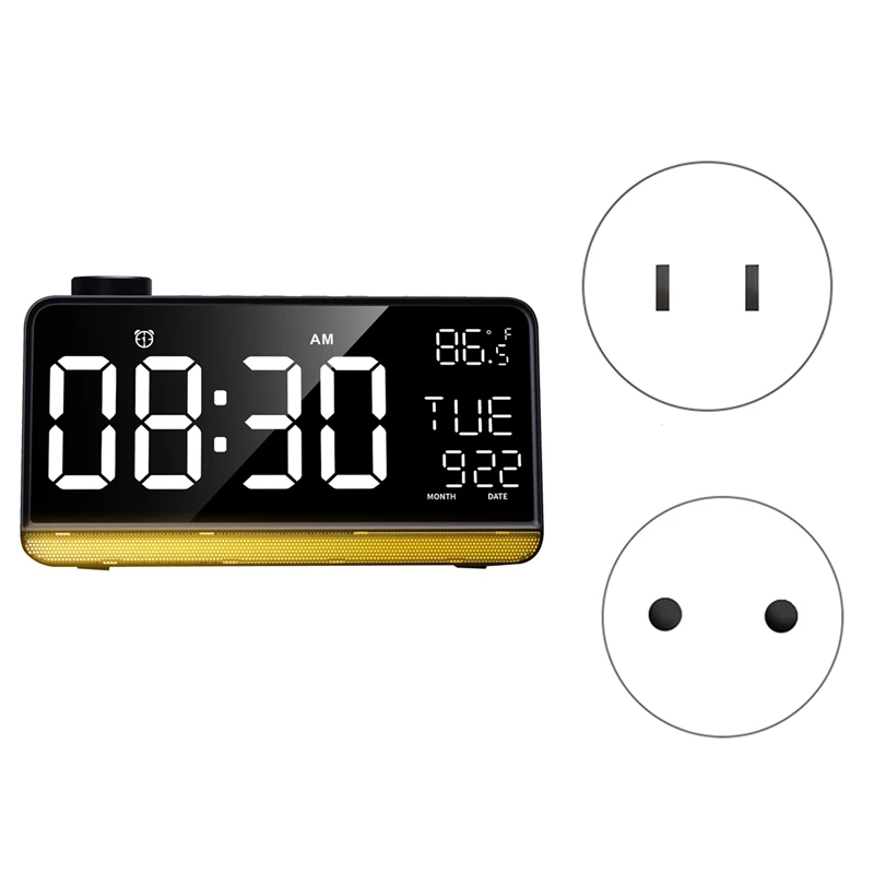 

Alarm Clock For Bedroom 9Inch Large Display Digital Clock Radios Alarm Clock With USB Charger Radio